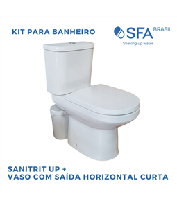 KIT SANITRIT UP + VASO COM SADA HORIZONTAL